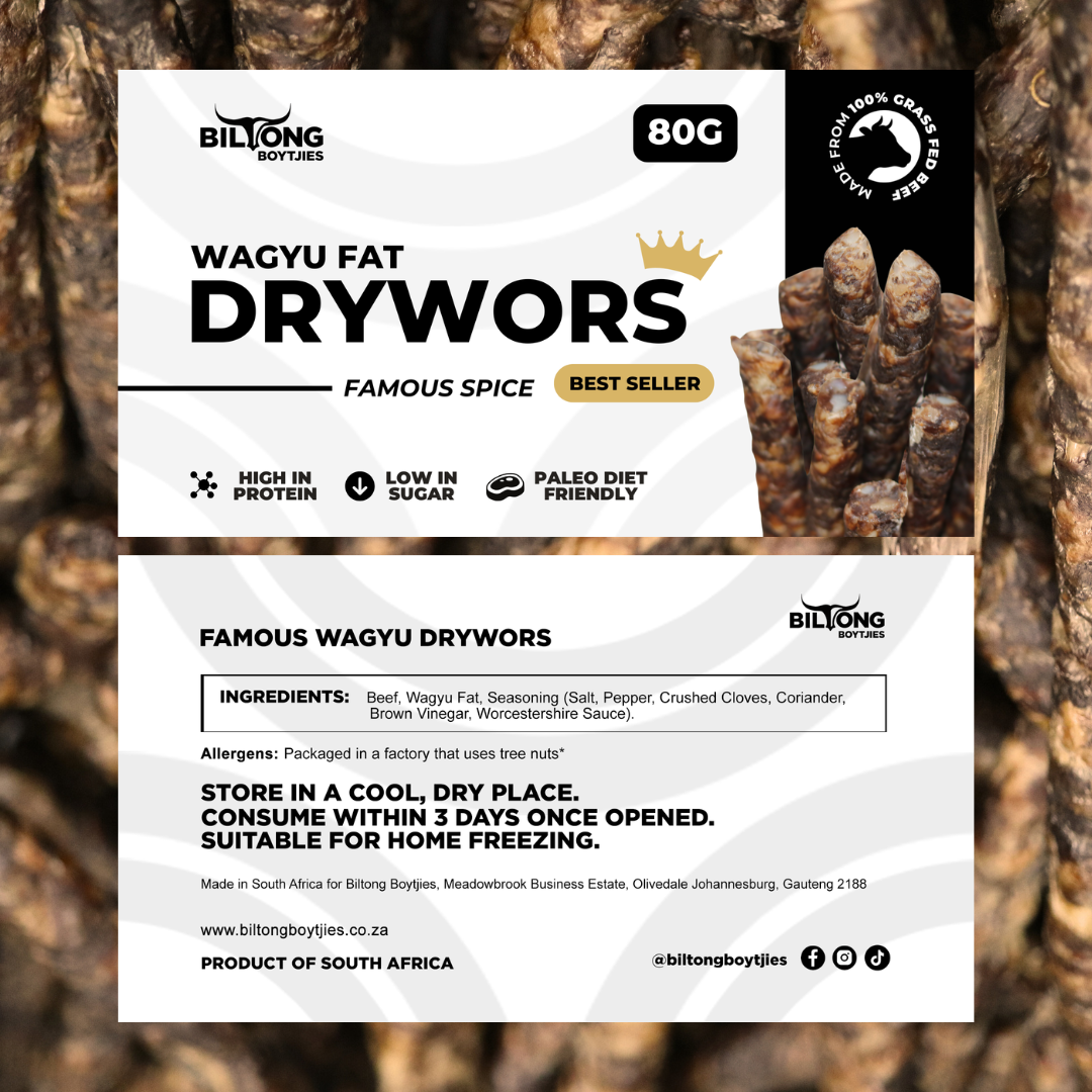 Famous Wagyu Drywors Snack Pack Sets