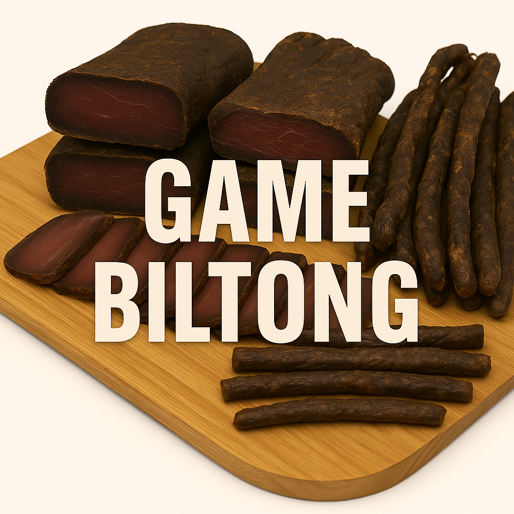 Venison biltong / Game biltong - springbok, kudu and other game cuts, lean with bold flavour