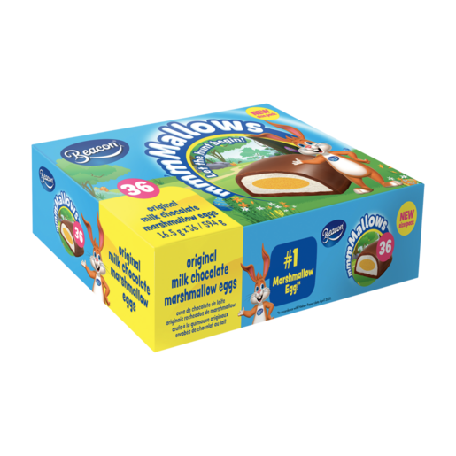 Beacon Marshmallow Eggs 36's Milk Box