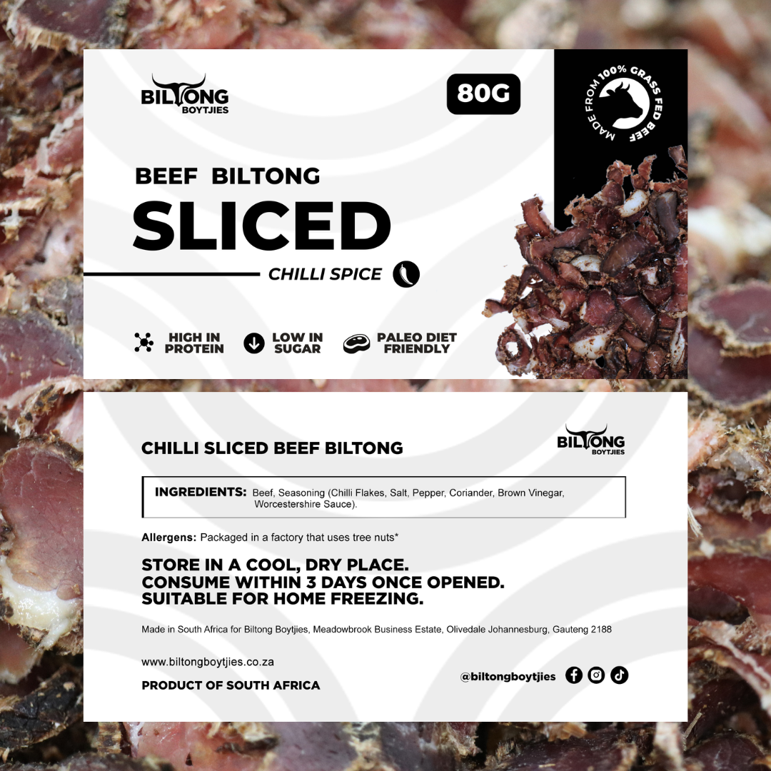 Sliced Biltong Snack Pack Sets