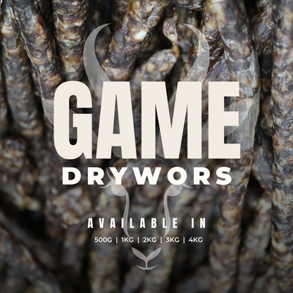 Farm Style Game Drywors Infused With Wagyu Fat