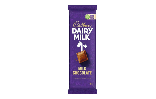 Cadbury Dairy Milk Chocolate Slabs  (80g)