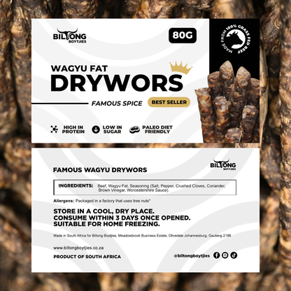 Famous Wagyu Drywors Snack Pack Sets
