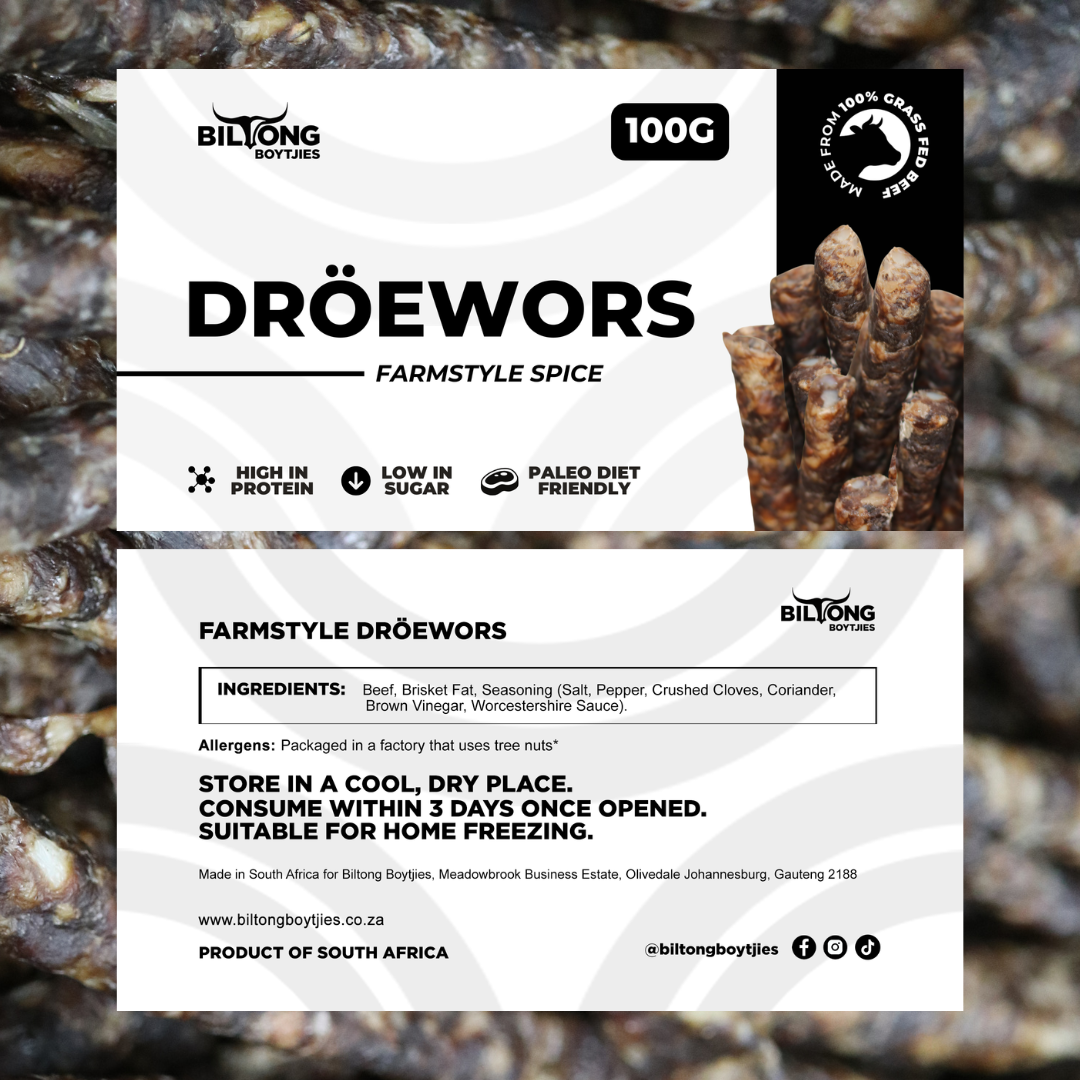 Farm Style Dröewors Snack Pack Sets