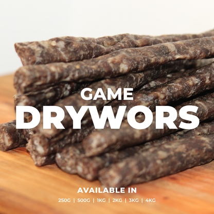 Farm Style Game Drywors Infused With Wagyu Fat