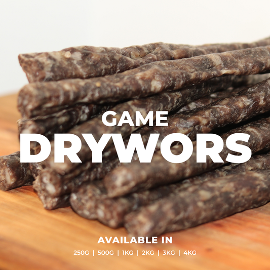 Farm Style Game Drywors Infused With Wagyu Fat